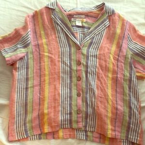 C&C California Linen Striped Shirt